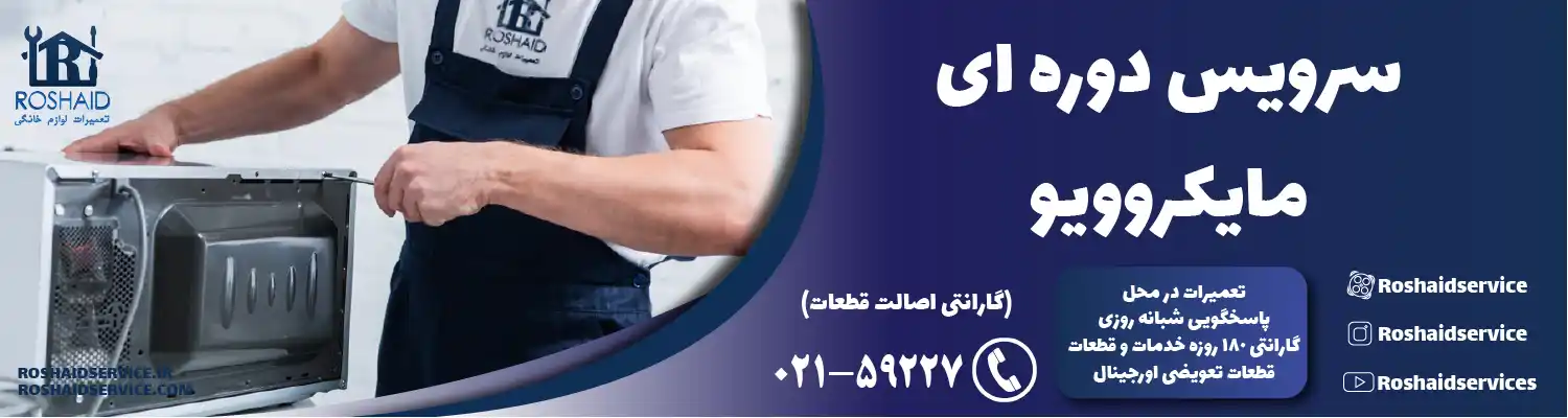 سرویس دوره‌ای ماکروفر و مایکروویو در تهران